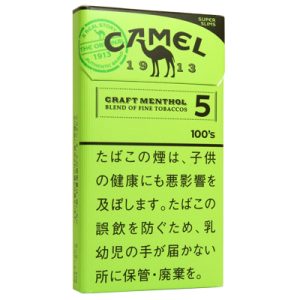 骆驼薄荷5mg细支/キャメル クラフト メンソール 5 100’S スリム