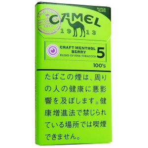 骆驼莓果5mg细支/キャメル クラフト メンソール ベリーカプセル 5 100’S スリム