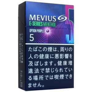 柔和七星梅比乌斯E系列5mg蓝莓/メビウス イーシリーズ メンソール オプション パープル 5