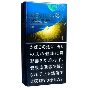柔和七星梅比乌斯柠檬1mg/メビウス プレミアムメンソール オプション イエロー1 100’S