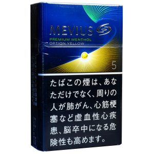 柔和七星梅比乌斯柠檬5mg/メビウス プレミアムメンソール オプション イエロー5