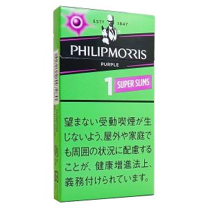 菲利普莫里斯1mg紫色超细/フィリップモリス パープル1 100’S スーパースリムBOX